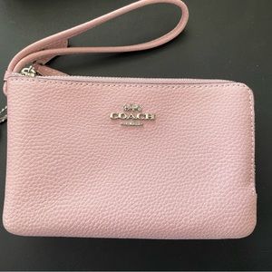 Coach Pebble Leather Wristlet
